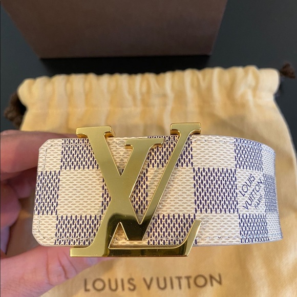 Louis Vuitton white Damier belt 95cm - Picture 2 of 7